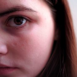 Close-up portrait of woman