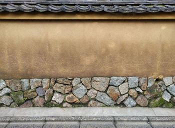 Close-up of stone wall