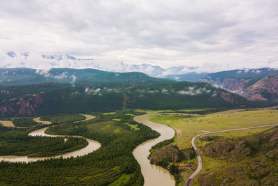 Scenic view of landscape against sky