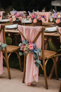 Potted plant on table