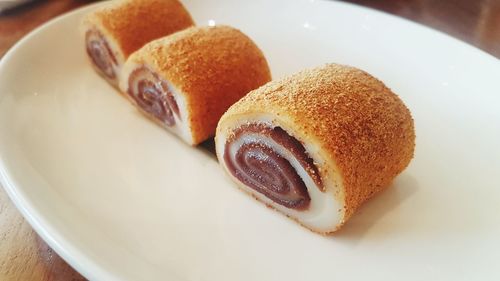 Close-up of cake on plate