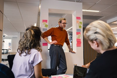 Business people having meeting in office