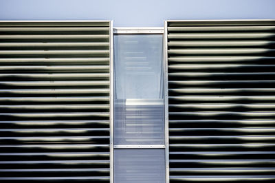 Close-up of closed window against wall