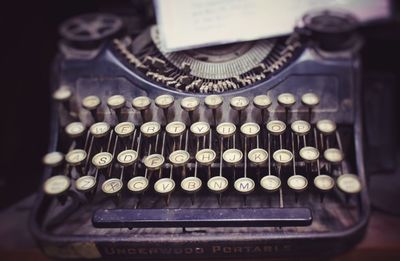 Close-up of computer keyboard