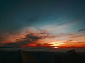 Scenic view of sunset sky