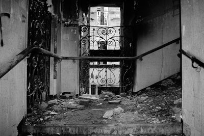 Entrance to abandoned building