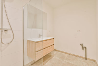 Interior of modern bathroom