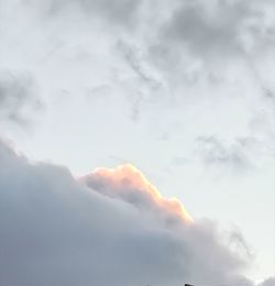 Low angle view of clouds in sky