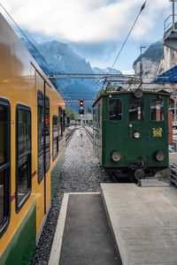 Jungfrau railway station in lauterbrunnen