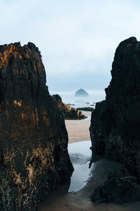 Scenic view of sea against sky