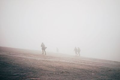 Woman standing on landscape