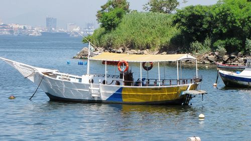 Boats in sea