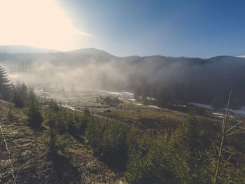 Scenic view of landscape against sky