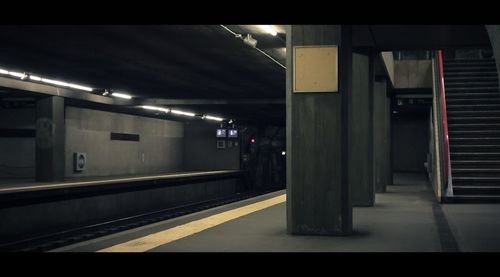 Empty subway station