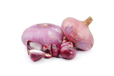 Close-up of chocolate against white background