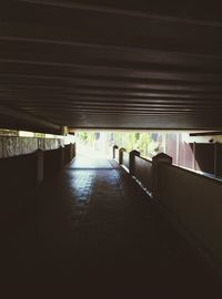 Interior of tunnel