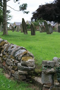 View of cemetery against sky