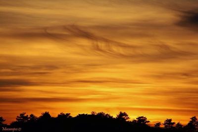Scenic view of sky at sunset