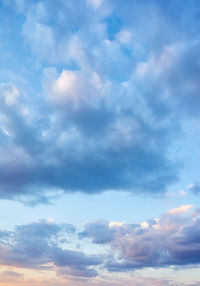 Low angle view of clouds in sky