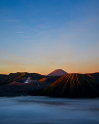 Landscape of mount bromo indonesia