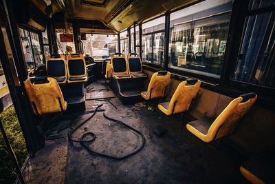 Interior of train