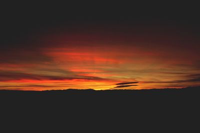 Scenic view of sky during sunset