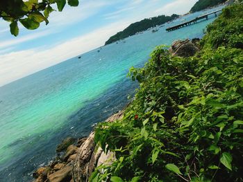 Scenic view of sea against sky