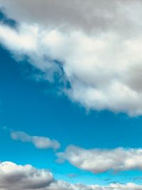 Low angle view of clouds in sky