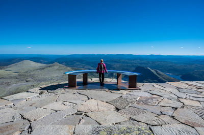 Viewpoint on gaustatoppen, norway