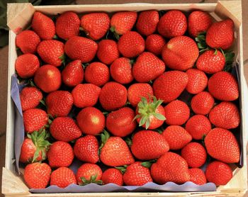 Full frame shot of strawberries