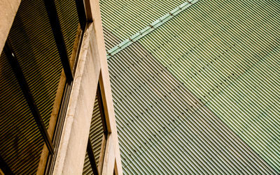Top view of corrugated iron