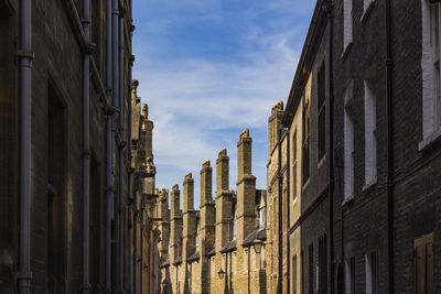 Low angle view of buildings against sky