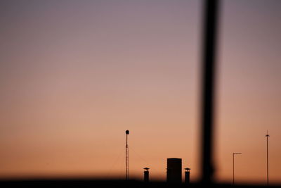 Silhouette of sky at sunset