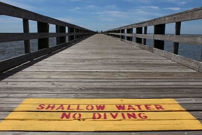 Pier on sea