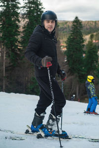 Skier skiing