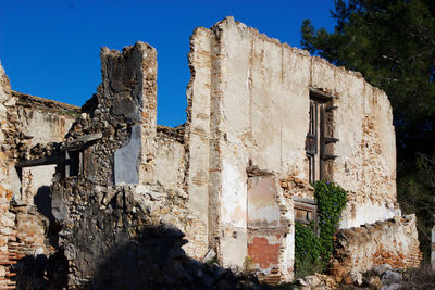 Abandoned built structure against sky