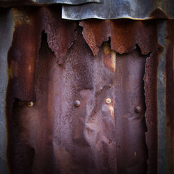 Full frame shot of rusty metal