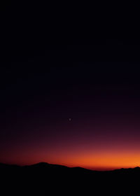 Scenic view of sky at dusk