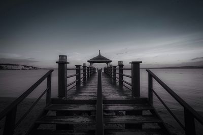 Pier on sea