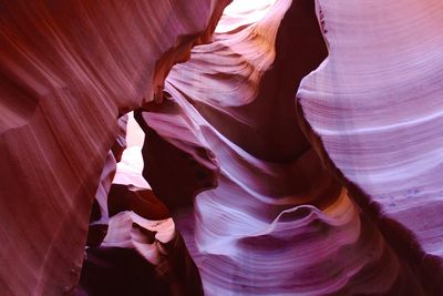 Low angle view of rock formation