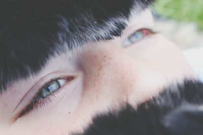 Close-up portrait of young woman