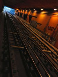 Railroad station platform