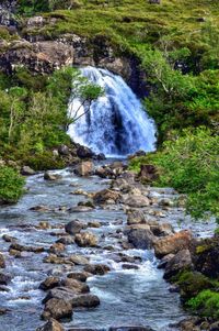 River flowing through rocks