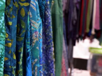 Close-up of multi colored hanging for sale