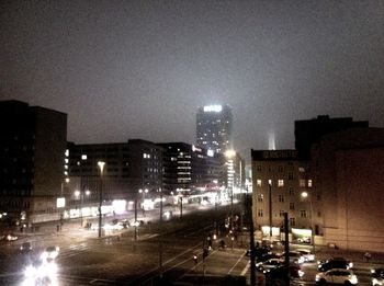 City street at night