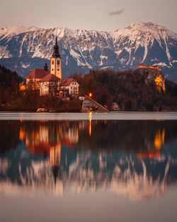 Church, lake bled, bled, slovenia, island, mountains