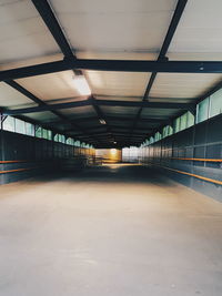 View of empty corridor