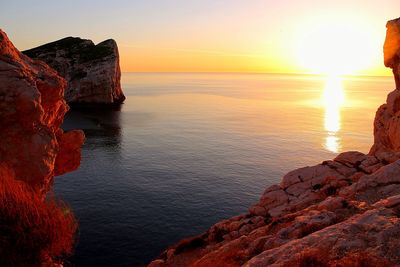 Rock formations at seaside