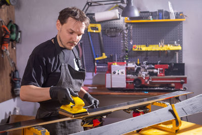 Worker working at factory