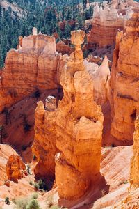 Rock formations at bryce canyon 